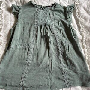 Lorena Rose Womens XL Mint Green Sleeveless Blouse